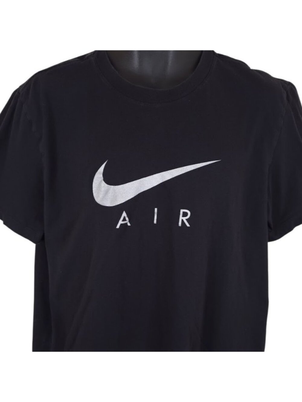 Nike Air T Shirt Mens Size XL Black Big Swoosh Streetwear